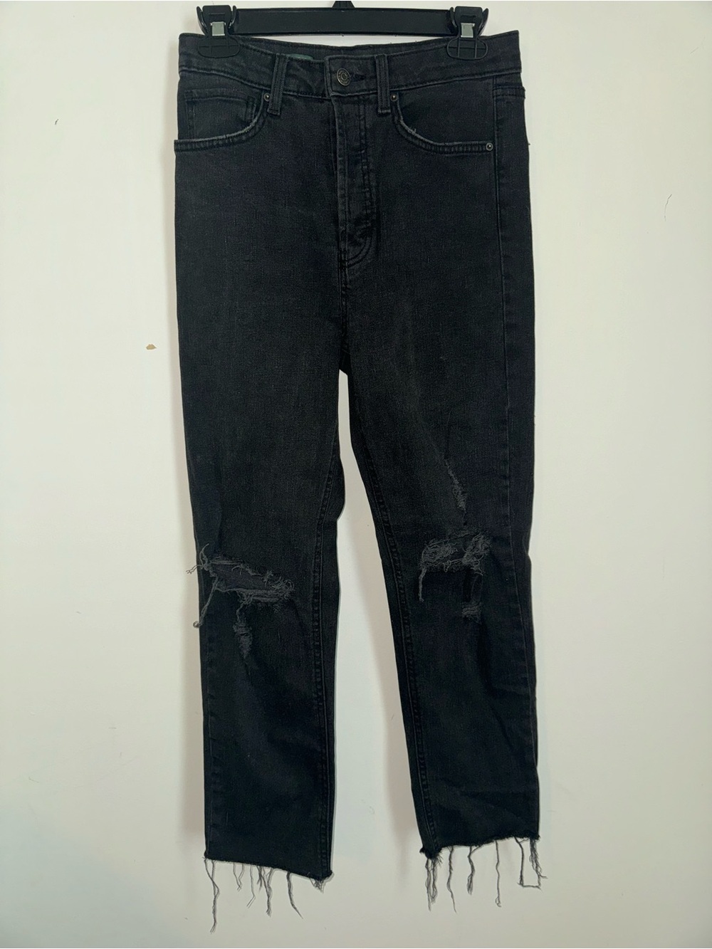 wild fable Black High-Rise slim Straight Jeans